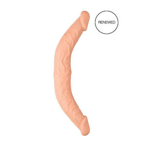 RealRock Double Dong 14 - dvojité dildo (36 cm) - prírodné