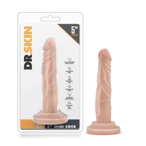 Dr. Skin 5 - realistický prísavný dildo - prírodný (14,5 cm)