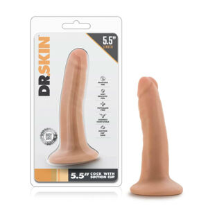Dr. Skin 5,5 - realistické dildo s prísavkou - telová farba (14cm)