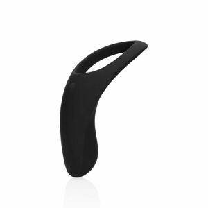 Loveline - Rechargeable, Vibrating Long Cock Ring (Black)