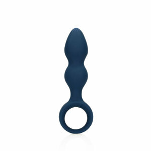 Loveline - Anal Dildo with Holding Ring - Large (Blue)