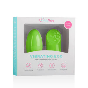 Easytoys - 7 rytmické vibračné vajíčko (zelené)