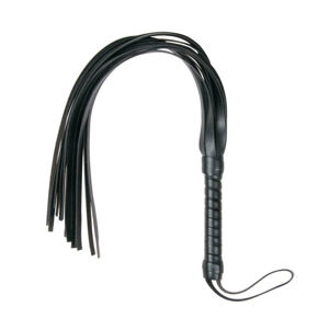 Easytoys Flogger - mäkký koženkový bičík (čierny)