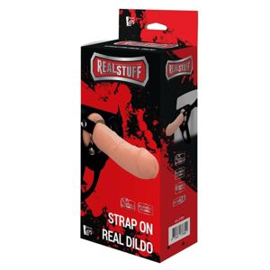 RealStuff Strap-On - realistické páskové dildo (prírodné)