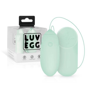 LUV EGG - nabíjacie vibračné vajíčko na diaľkové ovládanie (zelené)