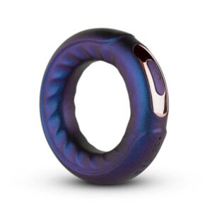 Hueman Saturn - nabíjací, vodotesný vibračný krúžok na penis (fialový)