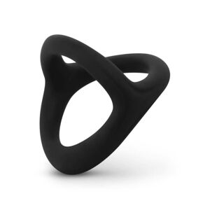 Easytoys Desire Ring - flexible penis and testicle ring (black)