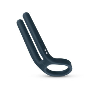 Boners - Nabíjací krúžok na penis a stimulátor semenníkov (modrý)