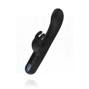 BLAQ - Rechargeable, Digital, Rabbit Vibrator (Black)