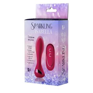 Sparkling Isabella - nabíjací análny vibrátor (červený)