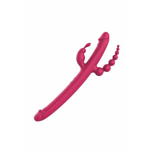 Dreamtoys Anywhere Pleasure Vibe - Rechargeable, Four-armed Vibrator (Pink)