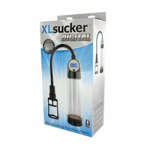 XLSUCKER - digitálna pumpa na penis (priehľadná)