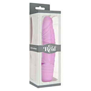 Real Feel - realistický silikónový vibrátor (ružový)