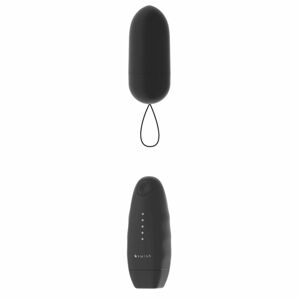 B Swish - bnaughty Unleashed Classic - vibračné vajíčko na diaľkové ovládanie (čierne)