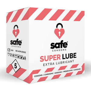 SAFE Super Lube - extra klzké kondómy (5 ks)