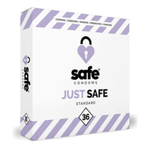 SAFE Just Safe - štandardné kondómy vanilkové  (36ks)