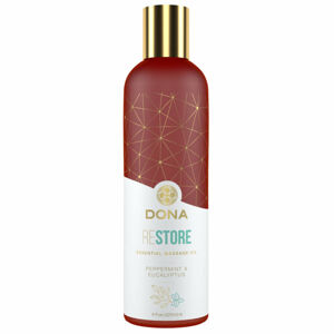 Dona Restore - vegánsky masážny olej - mäta pieporná a eukalyptus (120 ml)