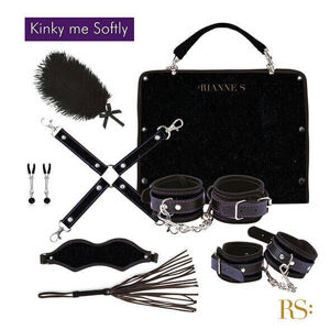 RS Soiree Kinky Me Softly - BDSM bondage set - čierny (7 kusov)