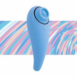FEELZTOYS Femmegasm - dobíjací, vodotesný vaginálny a klitorálny vibrátor (modrý)