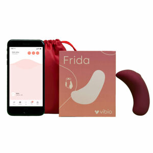 Vibio Frida - inteligentný dobíjací vibrátor na klitoris (červený)