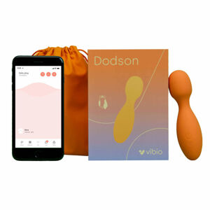 Vibio Dodson Wand - dobíjací, inteligentný masážny vibrátor (oranžový) - mini