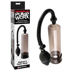 Pipedream Pump Worx Beginner´s Power Pump pumpa na penis Čierna